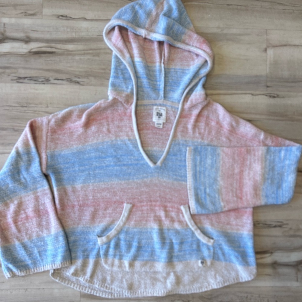 Billabong striped lightweight hooded sweater